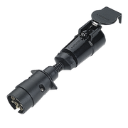 Narva 7 Pin Large Round Socket on Car to 5 Pin Large Round Plug on Trailer - 82255BL - A1 Autoparts Niddrie
 - 1