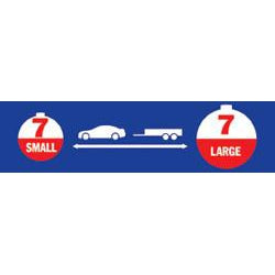 Narva 7 Pin Small Round Socket on Car to 7 Pin Large Round Plug on Trailer - 82275BL - A1 Autoparts Niddrie
 - 2