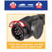 Narva 13 Pin Euro Round Socket on Car to 7 Pin Large Round Plug on Trailer - 82290BL - A1 Autoparts Niddrie
 - 2