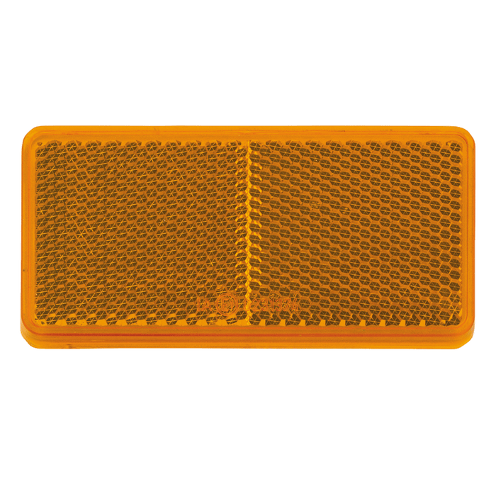 Narva Amber Retro Reflector with Self Adhesive (Pack of 2) - 84051BL