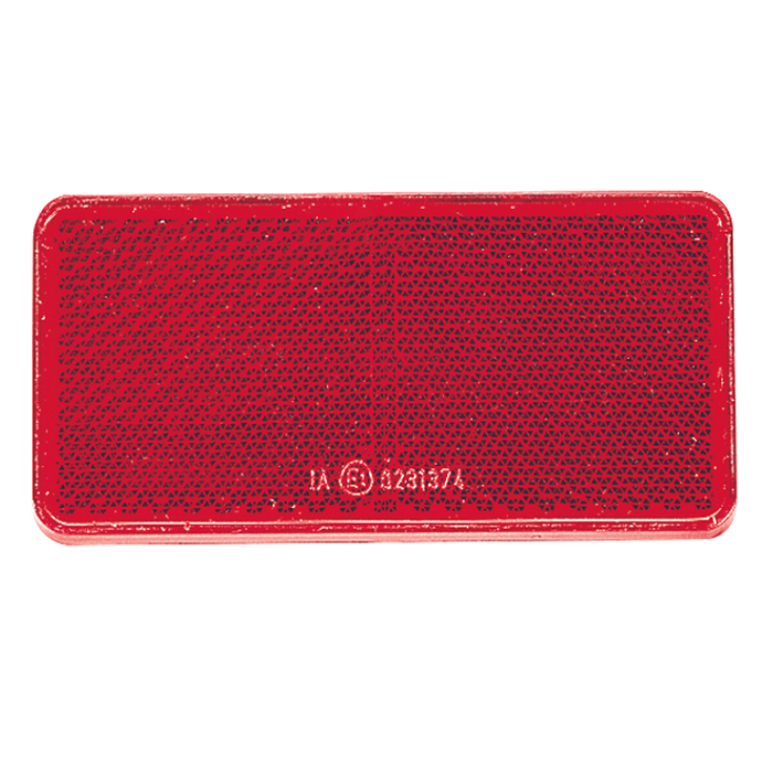 Narva Red Retro Reflector with Self Adhesive (Pack of 2) - 84052BL