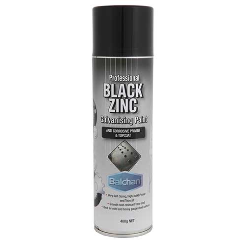 Balchan Black Zinc Galvanising Paint - 400g