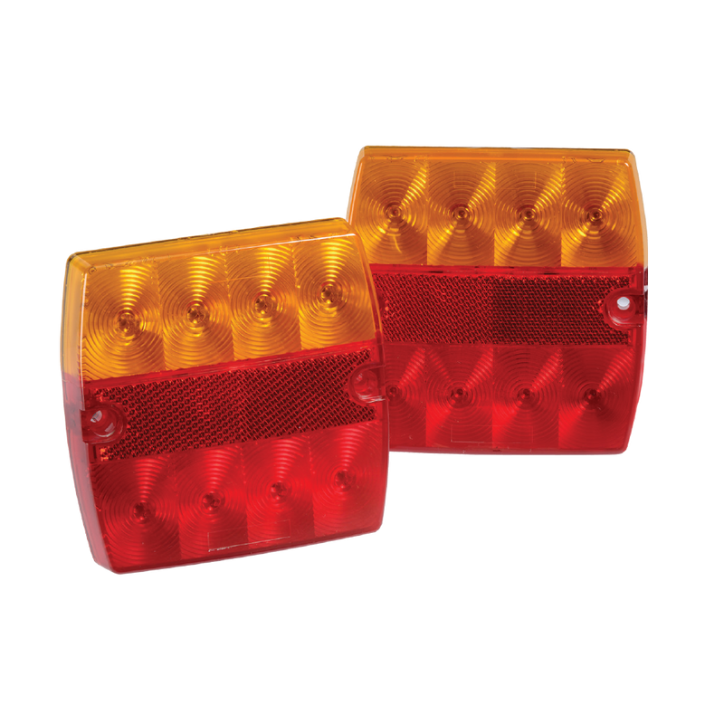 Narva 12 Volt Model 34 L.E.D Slimline Rear Combination Lamp With Licence Plate Lamp - 93440BL2
