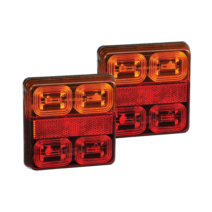 Narva 12V Model 35 L.E.D Slimline Rear Stop / Tail Direction Indicator Lamp (Square) - 93530BL2