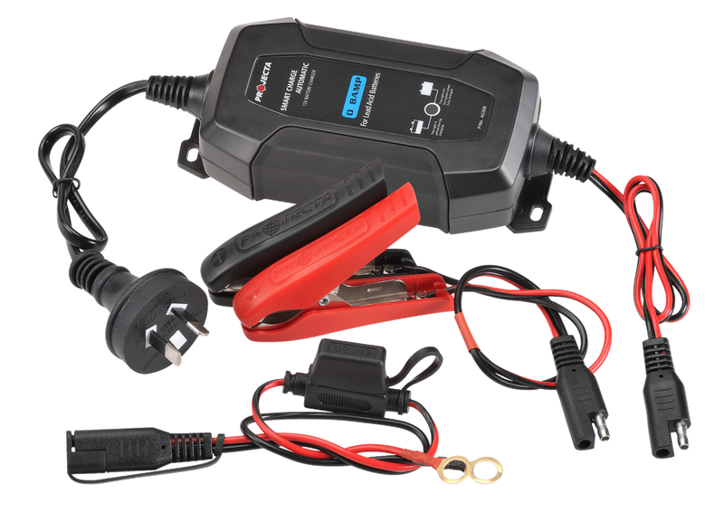Projecta 12V Automatic 0.8 Amp 4 Stage Battery Charger - AC008