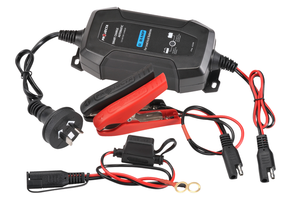 Projecta 12V Automatic 0.8 Amp 4 Stage Battery Charger - AC008
