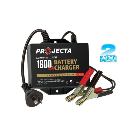 Projecta Automatic 12V 1600mA 2 Stage Battery Charger - AC250B - A1 Autoparts Niddrie
 - 1