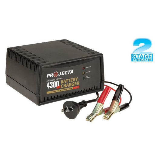 Projecta Automatic 12V 4300mA 2 Stage Battery Charger - AC600 - A1 Autoparts Niddrie
