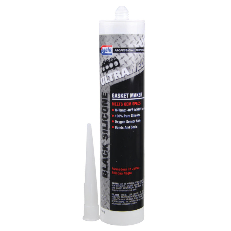 Cyclo Ultraweld Black Silicone - 290ml
