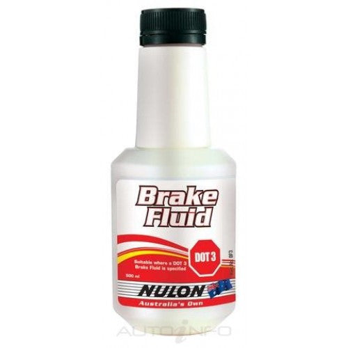Nulon Dot 3 Brake Fluid - 500ml - A1 Autoparts Niddrie
