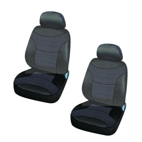 Black Label Fabric Seat Covers (Front Pair) - BLK3504AC