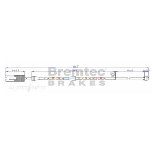 Bremtec Brake Pad Sensor - BTS12 - A1 Autoparts Niddrie
