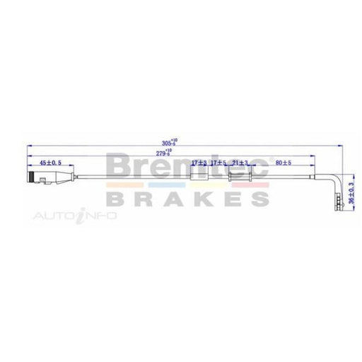 Bremtec Brake Pad Sensor - BTS145 - A1 Autoparts Niddrie
