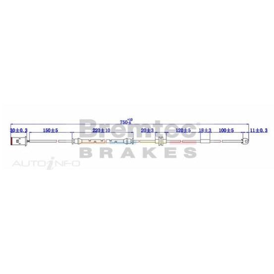 Bremtec Brake Pad Sensor - BTS146 - A1 Autoparts Niddrie
