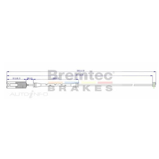 Bremtec Brake Pad Sensor - BTS14 - A1 Autoparts Niddrie
