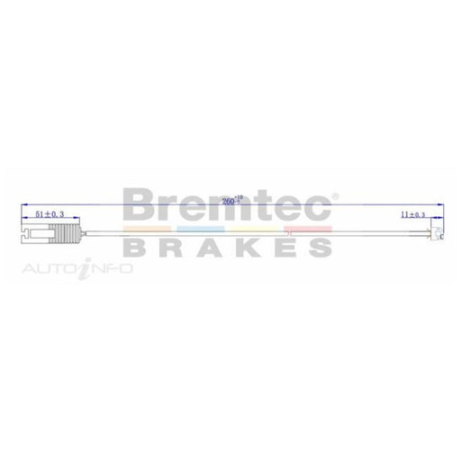 Bremtec Brake Pad Sensor - BTS20 - A1 Autoparts Niddrie
