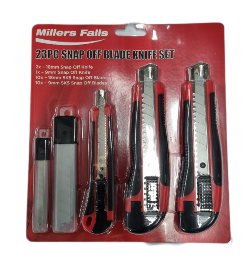 23 Piece Snap Off Blade Knife Set