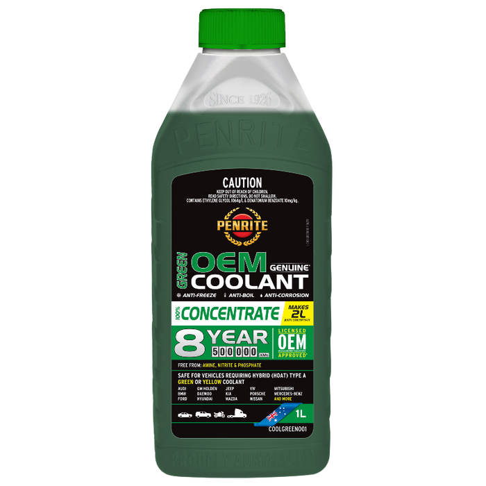 Penrite Green OEM Coolant Concentrate - 1 Litre