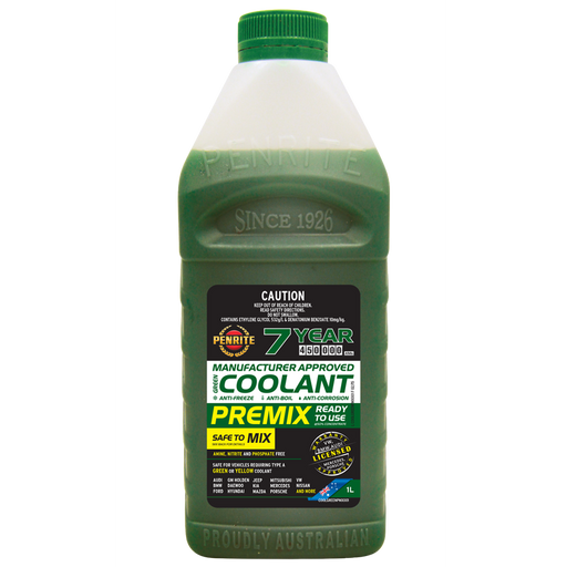 Penrite 7Yr Green Coolant Premix - 1Ltr - A1 Autoparts Niddrie
