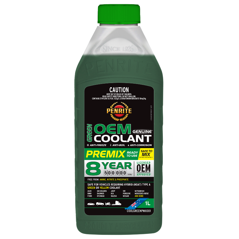 Penrite Green OEM Coolant Premix - 1 Litre