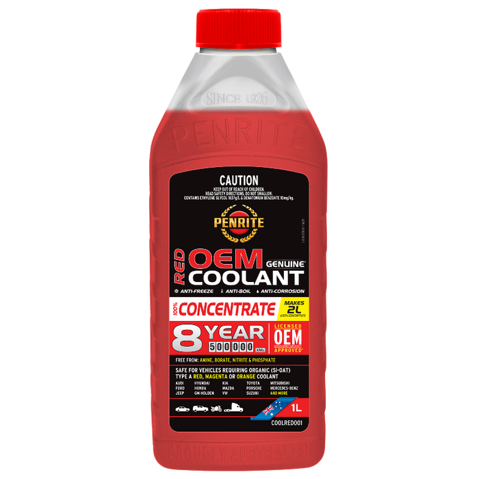 Penrite Red OEM Coolant Concentrate - 1 Litre