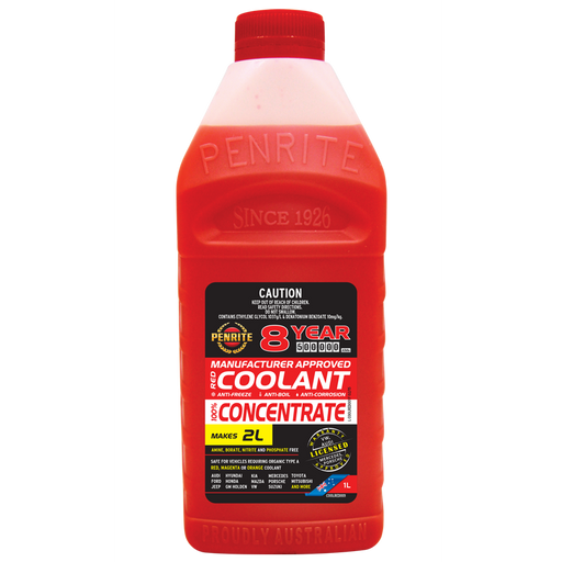 Penrite 8Yr Red Coolant Concentrate - 1Ltr - A1 Autoparts Niddrie
