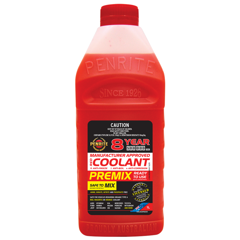 Penrite 8Yr Red Coolant Premix - 1Ltr - A1 Autoparts Niddrie
