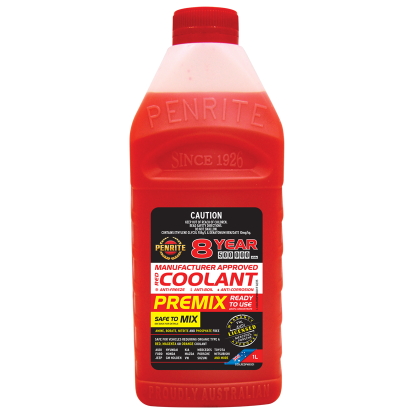 Penrite Red OEM Coolant Premix 1 Litre — A1 Autoparts Niddrie