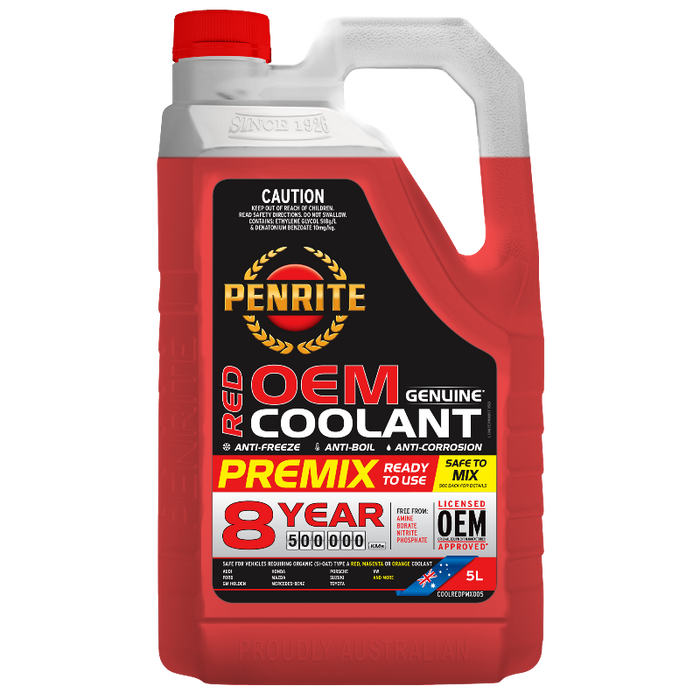 Penrite Red OEM Coolant Premix - 5 Litre