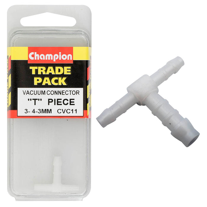 Champion Plastic Reducing T-Piece Connector [3-4-3mm] - CVC11