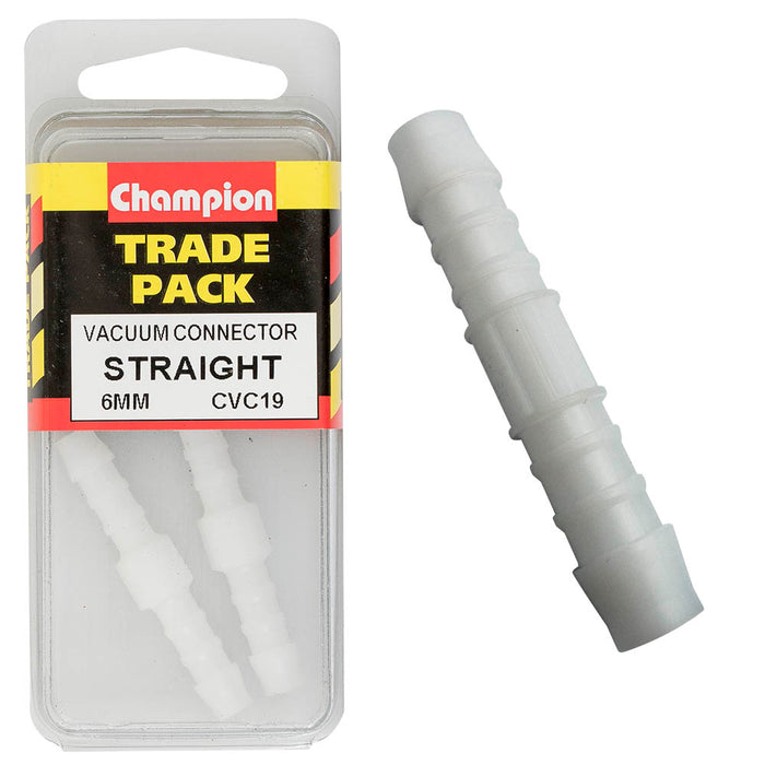 Champion Plastic Straight Connector [6mm] - CVC19
