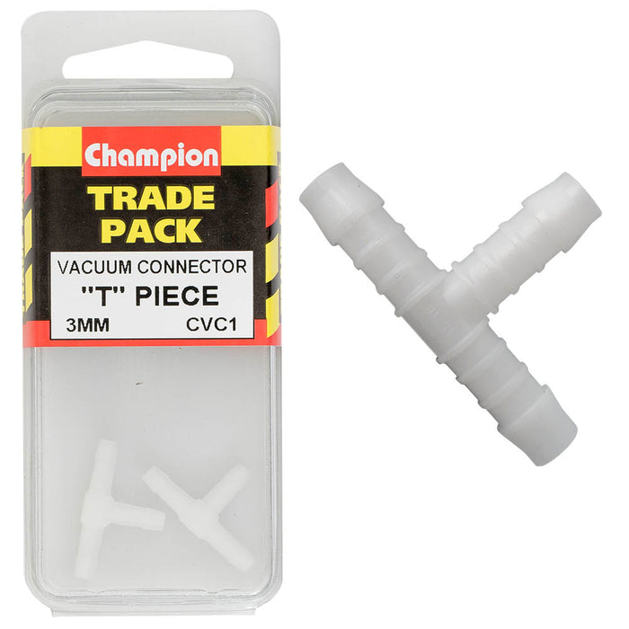 Champion Plastic T-Piece Connector [3mm] - CVC1