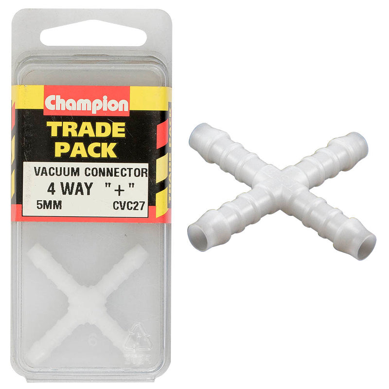 Champion Plastic 4 Way Connector [5mm] - CVC27