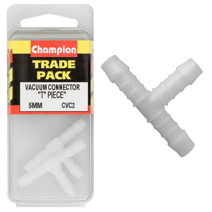 Champion Plastic T-Piece Connector [5mm] - CVC2