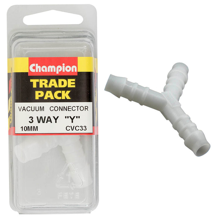 Champion Plastic Y-Piece Connector [10mm] - CVC33