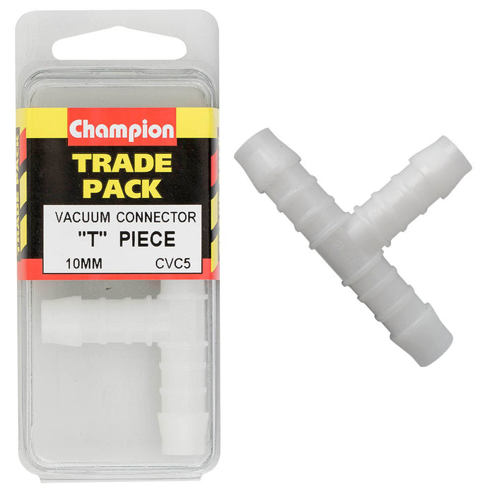 Champion Plastic T-Piece Connector [10mm] - CVC5