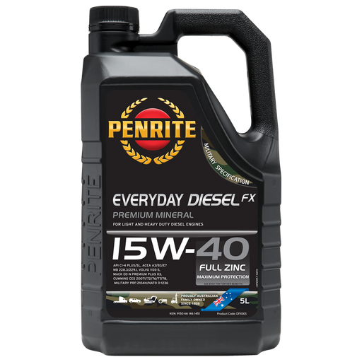 Penrite Diesel FX 15W40 - 5Ltr - A1 Autoparts Niddrie
