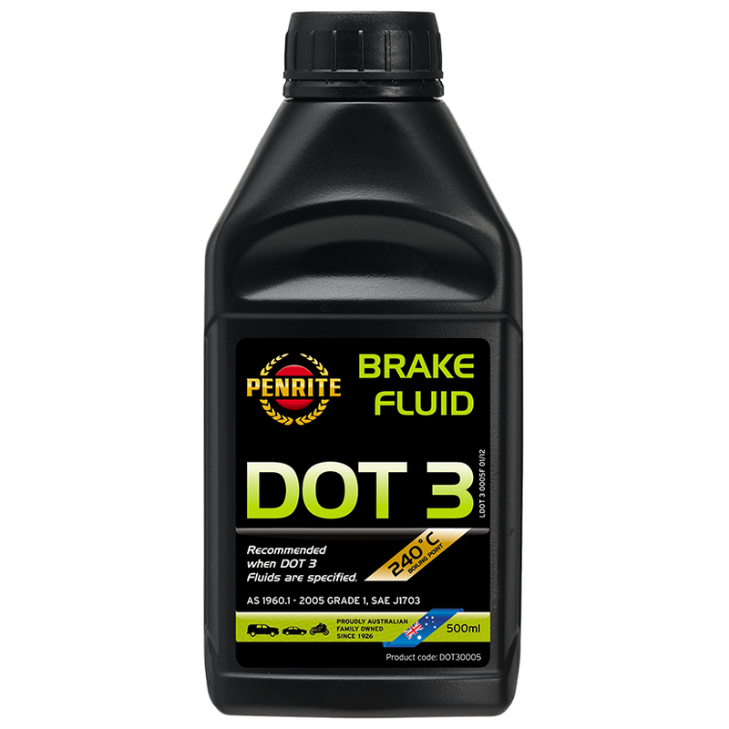 Penrite Dot 3 Brake Fluid - 500ml - A1 Autoparts Niddrie
