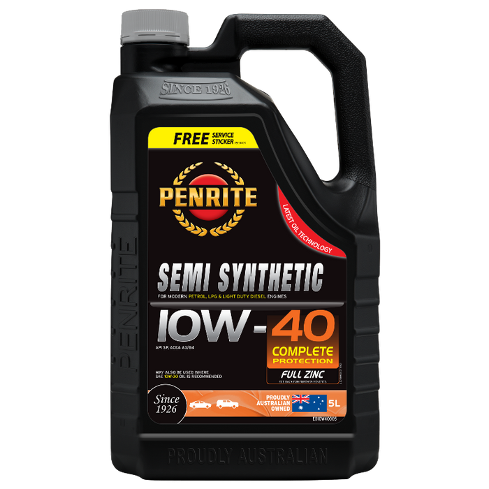 Penrite Semi Synthetic 10W40 Engine Oil - 5 Litre