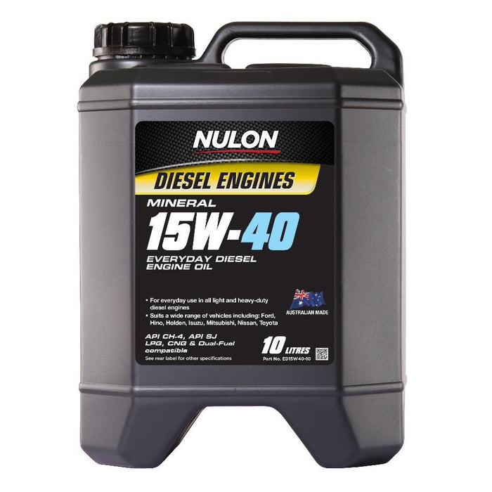 Nulon Mineral 15W40 Everyday Diesel Engine Oil - 10 Litre
