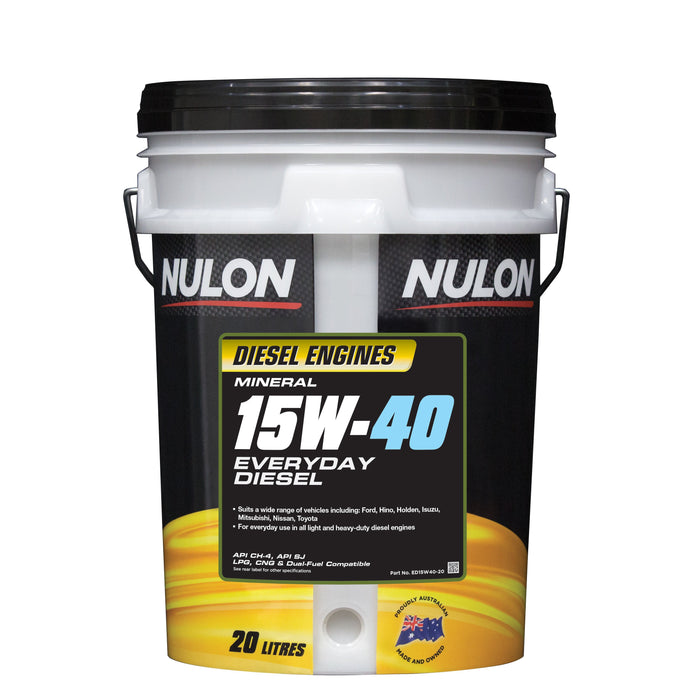 Nulon Mineral 15W40 Everyday Diesel Engine Oil - 20 Litre