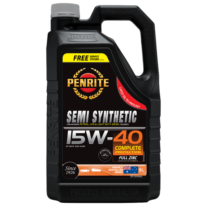 Penrite Semi Synthetic 15W40 Engine Oil - 5 Litre