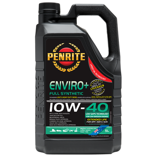 Penrite Enviro Plus 10W40 - 5Ltr - A1 Autoparts Niddrie

