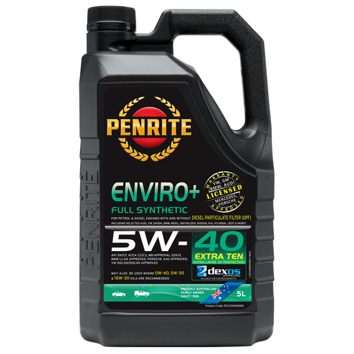 Penrite Enviro Plus 5W40 - 5Ltr - A1 Autoparts Niddrie
