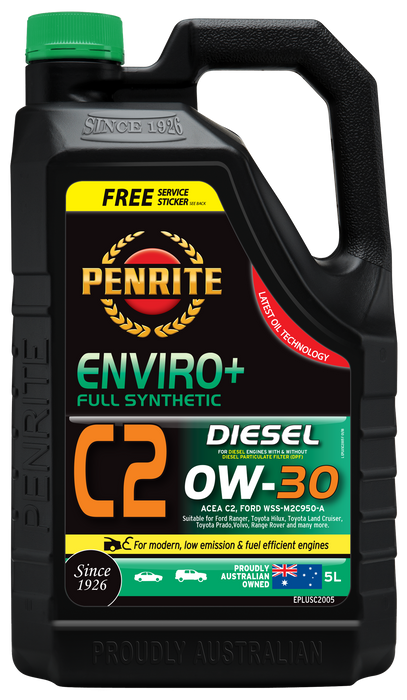 Penrite Enviro Plus C2 0W30 Engine Oil - 5 Litre