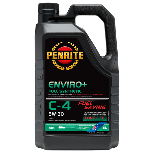 Penrite Enviro Plus C-4 5W30 - 5Ltr - A1 Autoparts Niddrie
