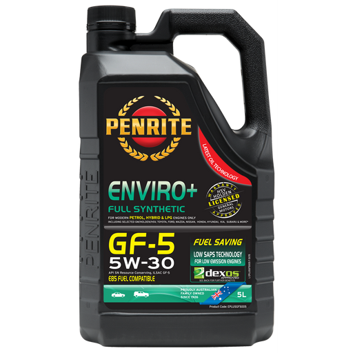 Penrite Enviro Plus GF5 5W30 - 5Ltr - A1 Autoparts Niddrie
