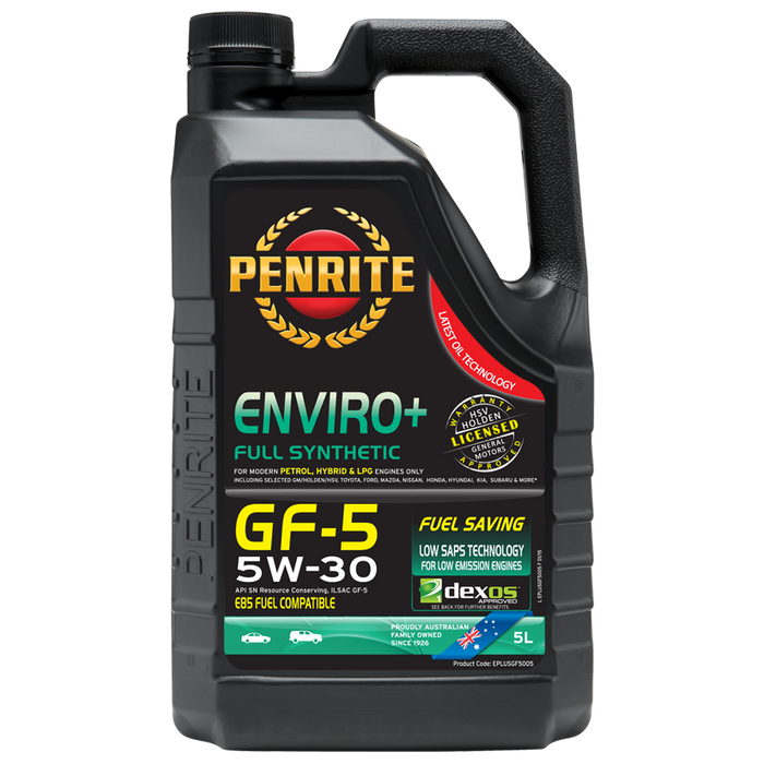 Penrite Enviro Plus GF5 5W30 Engine Oil - 5 Litre