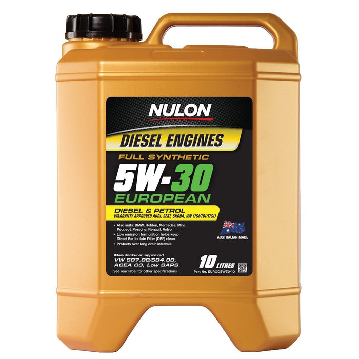 Nulon Full Synthetic Euro 5W30 Engine Oil - 10 Litre