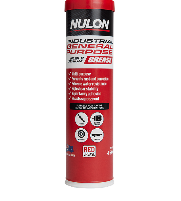 Nulon Industrial General Purpose NLGI 2 Lithium Grease - 450g Cartridge